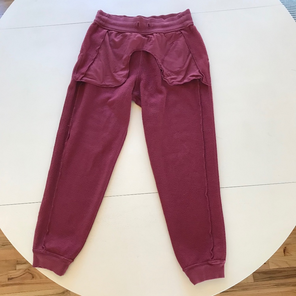 LULULEMON BURGUNDY HIGH RISE SCUBA JOGGER - Picture 6 of 9